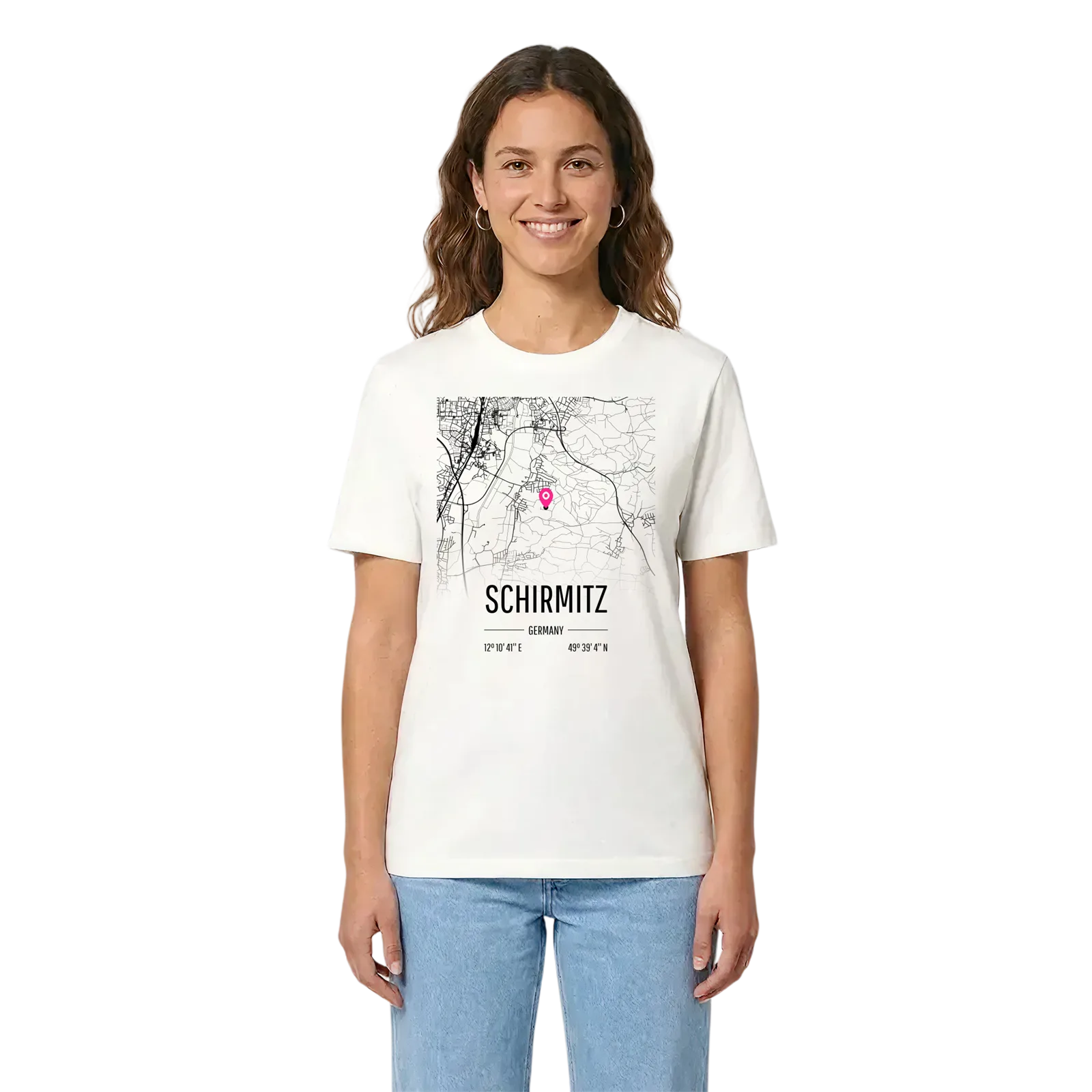 Schirmitz karta t-shirt – White, i miljö