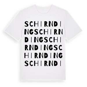 Schirnding ordlek t-shirt – ekologisk bomull t-shirt från Pinshirt
