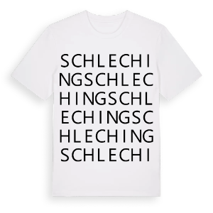 Schleching ordlek t-shirt – ekologisk bomull t-shirt från Pinshirt