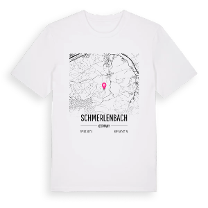 Schmerlenbach karta t-shirt – ekologisk bomull t-shirt från Pinshirt