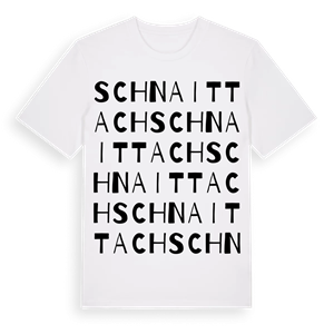 Schnaittach ordlek t-shirt – ekologisk bomull t-shirt från Pinshirt
