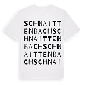 Schnaittenbach ordlek t-shirt – ekologisk bomull t-shirt från Pinshirt