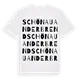 Schönau an der Brend ordlek t-shirt