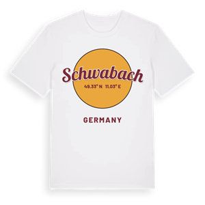 Schwabach cirkel t-shirt – ekologisk bomull t-shirt från Pinshirt