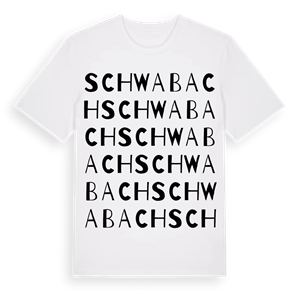 Schwabach ordlek t-shirt – ekologisk bomull t-shirt från Pinshirt