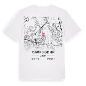 Schwand, Eigenes Heim karta t-shirt – ekologisk bomull t-shirt från Pinshirt