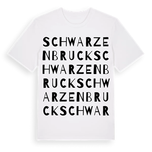 Schwarzenbruck ordlek t-shirt – ekologisk bomull t-shirt från Pinshirt