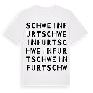 Schweinfurt ordlek t-shirt – ekologisk bomull t-shirt från Pinshirt