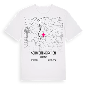 Schweitenkirchen karta t-shirt – ekologisk bomull t-shirt från Pinshirt