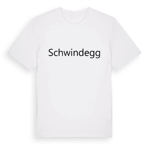 Schwindegg fetstil t-shirt – ekologisk bomull t-shirt från Pinshirt