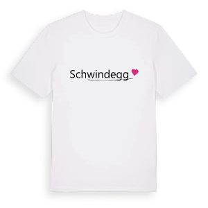 Schwindegg hjärta t-shirt – ekologisk bomull t-shirt från Pinshirt