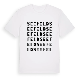 Seefeld ordlek t-shirt – ekologisk bomull t-shirt från Pinshirt
