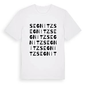 Segnitz ordlek t-shirt – ekologisk bomull t-shirt från Pinshirt