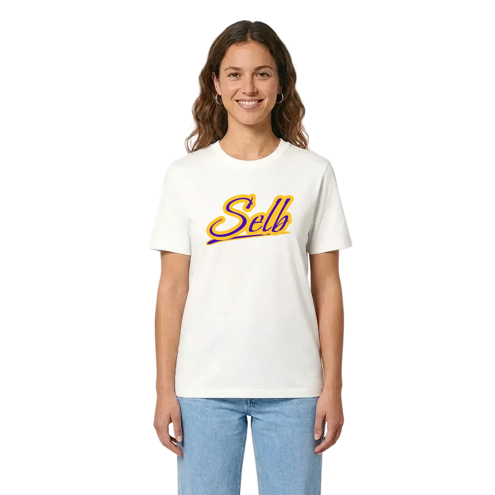Selb baseball t-shirt – White, i miljö