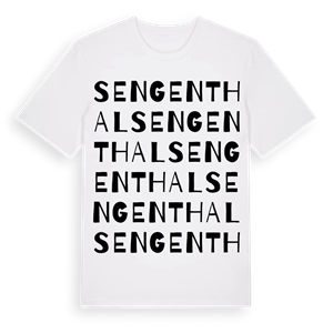 Sengenthal ordlek t-shirt – ekologisk bomull t-shirt från Pinshirt