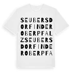 Seubersdorf in der Oberpfalz ordlek t-shirt – ekologisk bomull t-shirt från Pinshirt