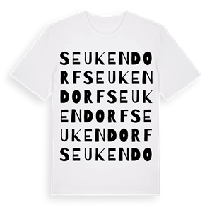 Seukendorf ordlek t-shirt – ekologisk bomull t-shirt från Pinshirt