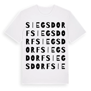 Siegsdorf ordlek t-shirt – ekologisk bomull t-shirt från Pinshirt