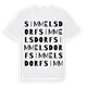 Simmelsdorf ordlek t-shirt