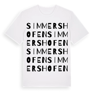 Simmershofen ordlek t-shirt – ekologisk bomull t-shirt från Pinshirt