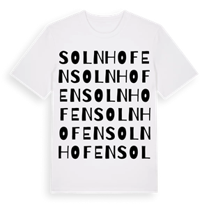 Solnhofen ordlek t-shirt – ekologisk bomull t-shirt från Pinshirt