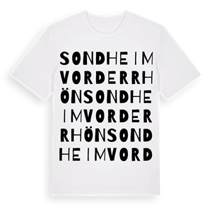 Sondheim vor der Rhön ordlek t-shirt – ekologisk bomull t-shirt från Pinshirt