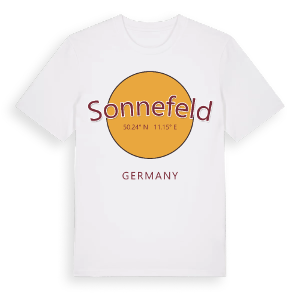 Sonnefeld cirkel t-shirt – ekologisk bomull t-shirt från Pinshirt