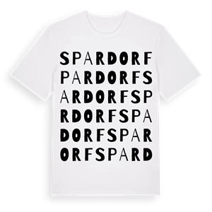 Spardorf ordlek t-shirt – ekologisk bomull t-shirt från Pinshirt