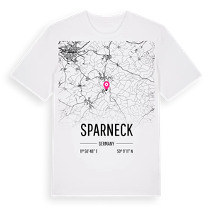 Sparneck karta t-shirt – ekologisk bomull t-shirt från Pinshirt