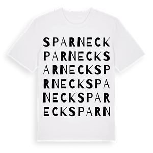 Sparneck ordlek t-shirt – ekologisk bomull t-shirt från Pinshirt