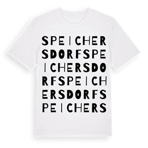 Speichersdorf ordlek t-shirt – ekologisk bomull t-shirt från Pinshirt