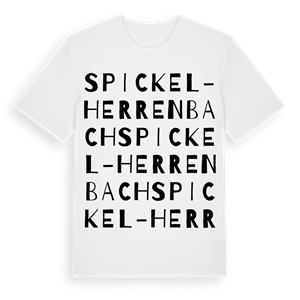 Spickel-Herrenbach ordlek t-shirt – ekologisk bomull t-shirt från Pinshirt