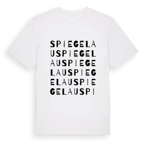 Spiegelau ordlek t-shirt – ekologisk bomull t-shirt från Pinshirt