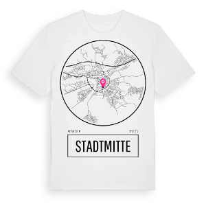 Stadtmitte t-shirt – ekologisk bomull t-shirt från Pinshirt