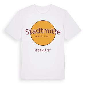 Stadtmitte cirkel t-shirt – ekologisk bomull t-shirt från Pinshirt