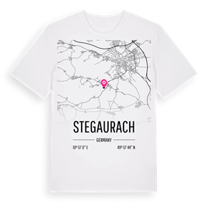 Stegaurach karta t-shirt – ekologisk bomull t-shirt från Pinshirt