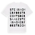 Steinacher Forst rechts der Saale ordlek t-shirt