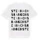 Steinachsrangen ordlek t-shirt