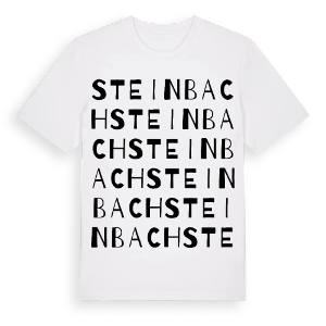 Steinbach ordlek t-shirt – ekologisk bomull t-shirt från Pinshirt