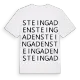 Steingaden ordlek t-shirt