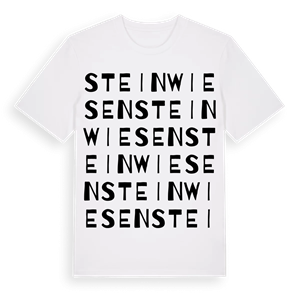 Steinwiesen ordlek t-shirt – ekologisk bomull t-shirt från Pinshirt