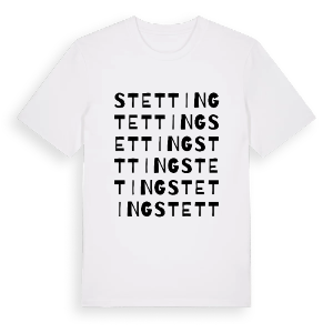 Stetting ordlek t-shirt – ekologisk bomull t-shirt från Pinshirt
