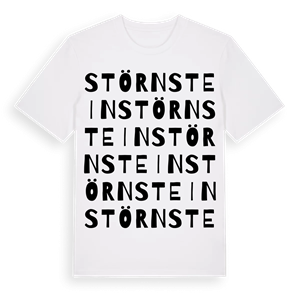 Störnstein ordlek t-shirt – ekologisk bomull t-shirt från Pinshirt