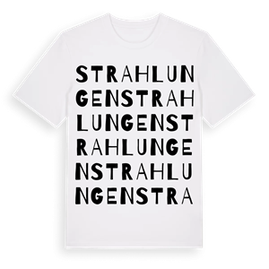 Strahlungen ordlek t-shirt – ekologisk bomull t-shirt från Pinshirt