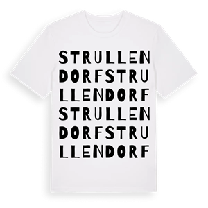 Strullendorf ordlek t-shirt – ekologisk bomull t-shirt från Pinshirt