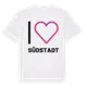 Jag älskar Südstadt t-shirt stort tryck