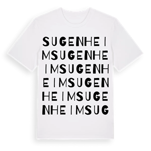 Sugenheim ordlek t-shirt – ekologisk bomull t-shirt från Pinshirt