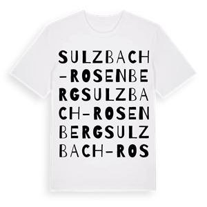 Sulzbach-Rosenberg ordlek t-shirt – ekologisk bomull t-shirt från Pinshirt