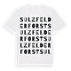 Sulzfelder Forst ordlek t-shirt