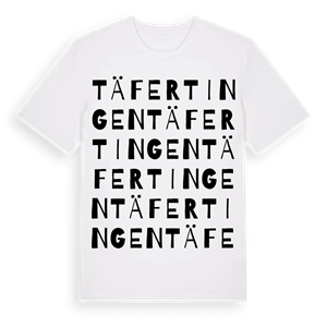 Täfertingen ordlek t-shirt – ekologisk bomull t-shirt från Pinshirt